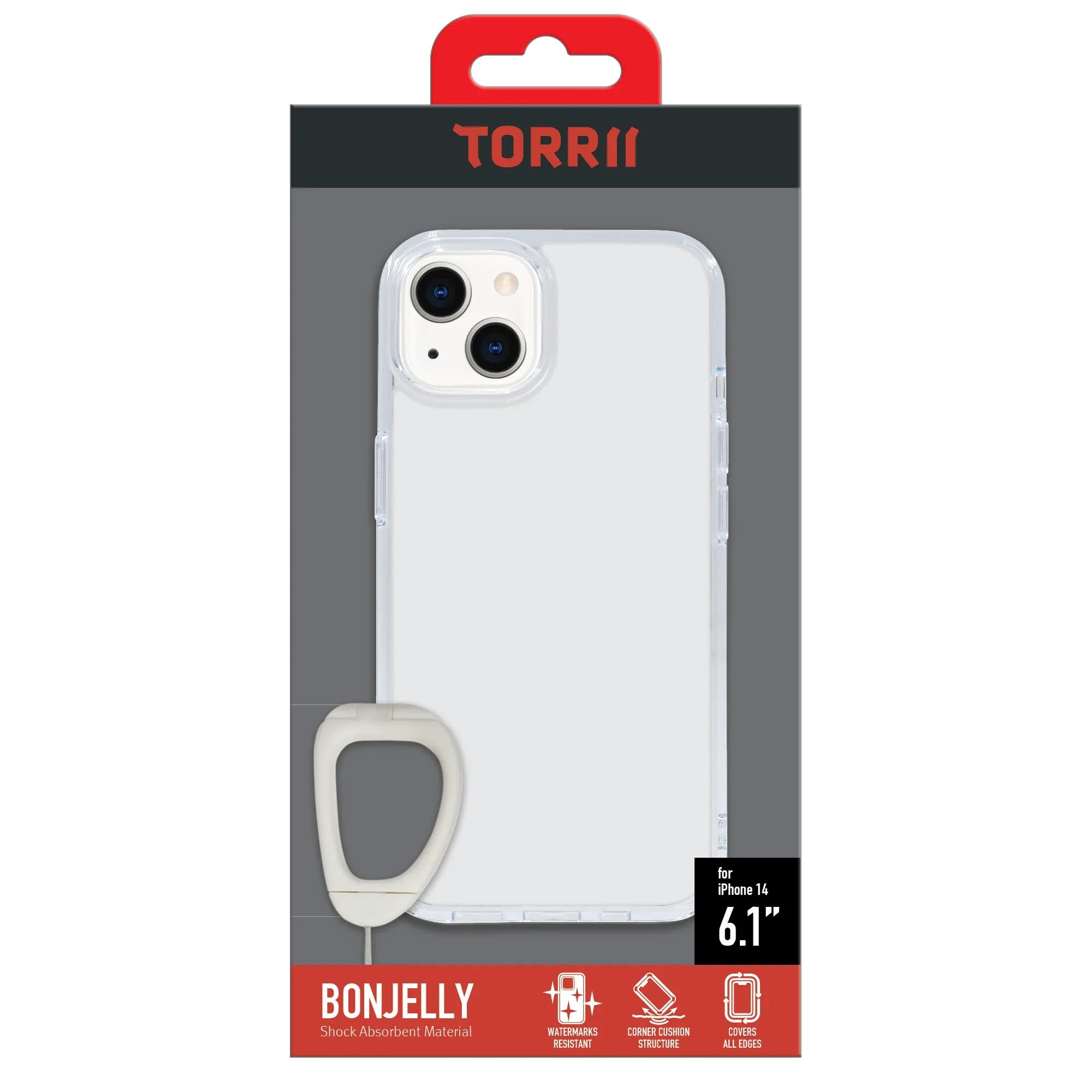 Torrii Bonjelly Case Anti-Bacterial Coating For iPhone 14 - Clear - Tashqila Torrii Bonjelly Case Anti-Bacterial Coating For iPhone 14 - Clear - Tashqila